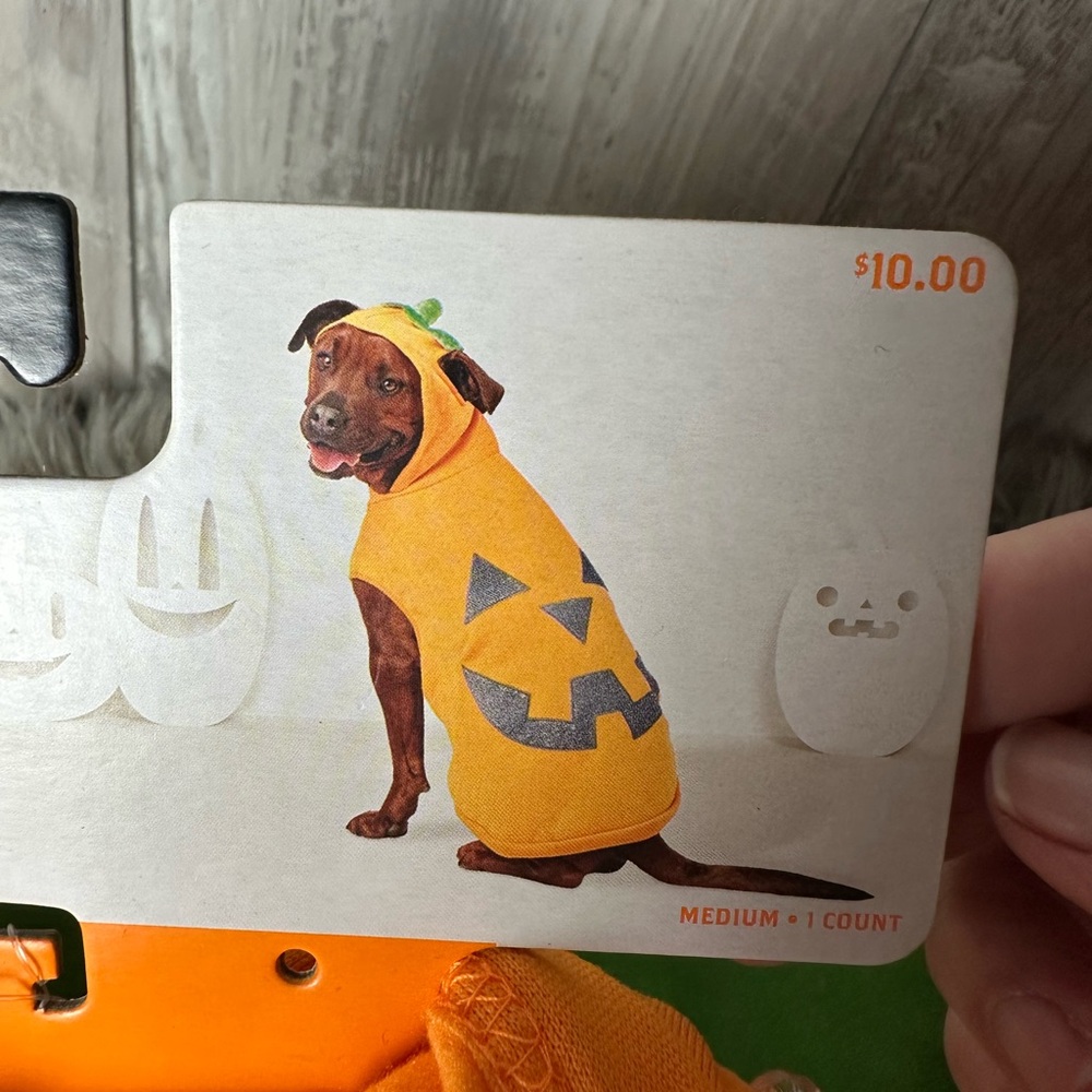 Reflective Halloween Dog Costume -Pumpkin Design